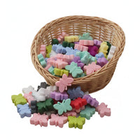 perle silicone forme fantaisie pour création DIY et attache tetinen anneau de dention .