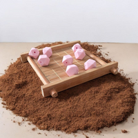 Perle hexagonal en silicone pour confection attache tétine 