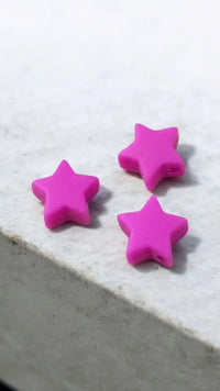 Perle étoile silicone 12 mm pour créations DIY