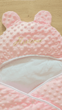 Couverture d'emmaillotage rose