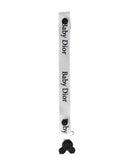 attache tétine en ruban  baby dior