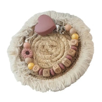 Coffret cadeau bébé personnalisé- Nid d'Ange-Attache tétine- brosse