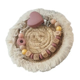 Coffret cadeau bébé personnalisé- Nid d'Ange-Attache tétine- brosse