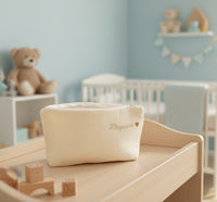 Trousse de toilette enfant fille personnalisée en gaze de coton