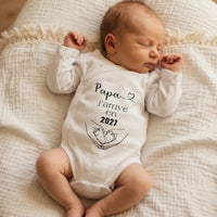 annonce grossesse papa body personnalisé