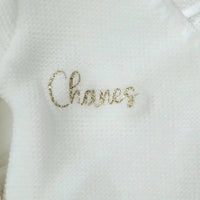 Brassière bébé Laine Tricot Petit Nœud Personnalisée Fait Main - Cadeau Naissance