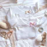 brassière en laine de couleur blanche personnalisée 