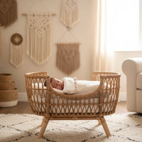 Nid d'Ange Cosy Sable en Gaze de Coton Personnalisé