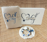 Coffret cadeau naissance personnalisé garçon avec boîte cadeau
