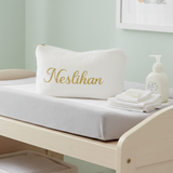 Trousse de toilette enfant fille personnalisée en gaze de coton