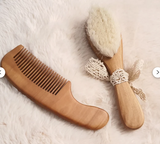 Coffret cadeau bébé personnalisé- Nid d'Ange-Attache tétine- brosse