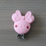 clip pince minnie en rose clair 