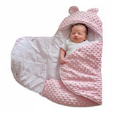 nid d'ange emmaillotage rose en minnky