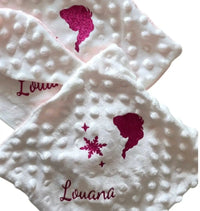 doudou plat avec motif la reine des neiges 