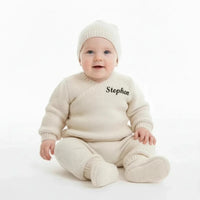 ensemble bébé naissance laine pour bébé, brassière, pantalon, chausson en laine, de la naissance à 3 mois 