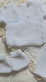 ensemble pour bébé en laine personnalisé