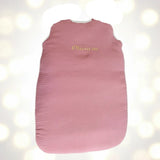 gigoteuse pour bébé couleur framboise de 0 à 6 mois en gaz de coton 