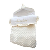 Coffret cadeau bébé personnalisé- Nid d'Ange-Attache tétine- brosse
