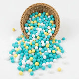 perle ronde silicone mélange couleur lot pour création attache tetine anneau dentiion