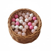 mélange de perle en silicone rose 12 mm