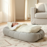 Nid d'Ange Cosy en Minky Crème Personnalisé - 60 x 40 cm