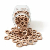 perle anneau en bois 25 mm pour créativité DIY