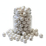 perle en bois blanc nacré 12 mm pour chaîne de téléphone 