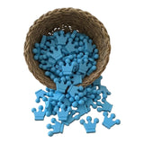 perle couronne silicone turquoise
