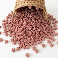 perle etoile 12mm silicone rose thé