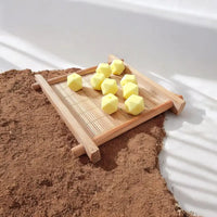 perle hexagonal 14mm jaune clair pour création anneau de dentition