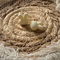 perle en silicone lapin blanc pour confection attache tétine 