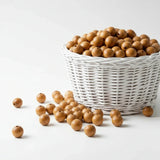 perle ronde en 14mm en bois hêtre naturel