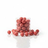 perle ronde en silicone en terre cuite 12 mm pour création attache tetine DIY