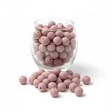 perle en silicone ronde 12mm marron rosé nude pour création attache tetine anneau dentition 