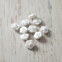 perle en silicone fleur blanche pour confection attache tétine 