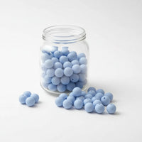 perle silicone ronde 12 mm de couleur bleu ciel
