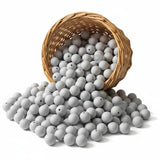 Perle Silicone 12 mm Gris Clair pour Attache-tétine et Dentition Bébé