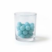 perle en silicone ronde de couleur bleu nacré 12 mm
