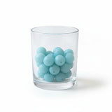perle en silicone ronde de couleur bleu nacré 12 mm