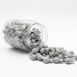 perle en silicone en forme tete mickey en couleur gris clair
