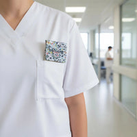 pochette infirmière personnalisée de couleur vert pour personnel de santé