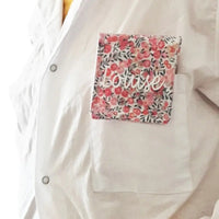 pochette pour infirmière personnalisé pour blouse aide soignant -pochette aimantée