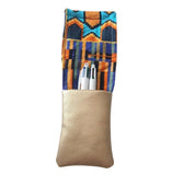 pochette infirmière en wax africain orange 