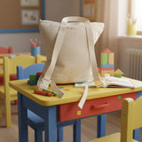 Le sac à dos personnalisable maternelle en gaze de coton sablé : idéal maternelle & rentrée scolaire.