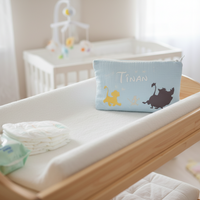 Trousse de toilette Personnalisée en gaz de coton savane roi lion