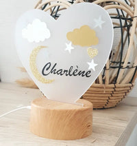 veilleuse pour bébé étoile personnalisé avec led