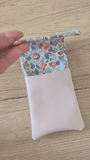 présentation en vidéo de la pochette infirmière liberty bleu